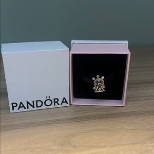 Pandora Two-Tone Charm with Silver and Gold Accents